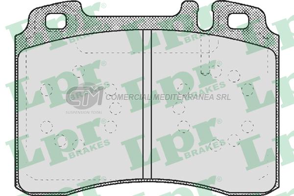 PASTILLA DE FRENO LPR M. BENZ. 200-300-500 (LINEA NUEVA) 89/96 DEL.