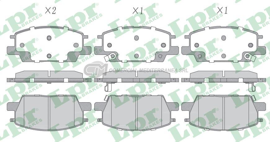 PASTILLA DE FRENO LPR CHEVROLET EQUINOX 1.5T 18/.. DEL.