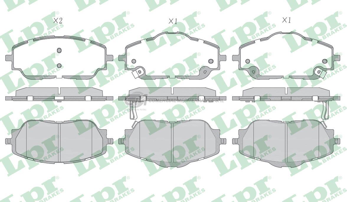 PASTILLA DE FRENO LPR FORD TERRITORY 1.5T 20/..  DEL.