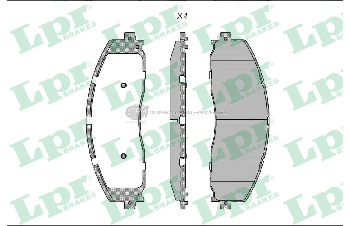 PASTILLA DE FRENO LPR FORD F-150 21/.. DEL.