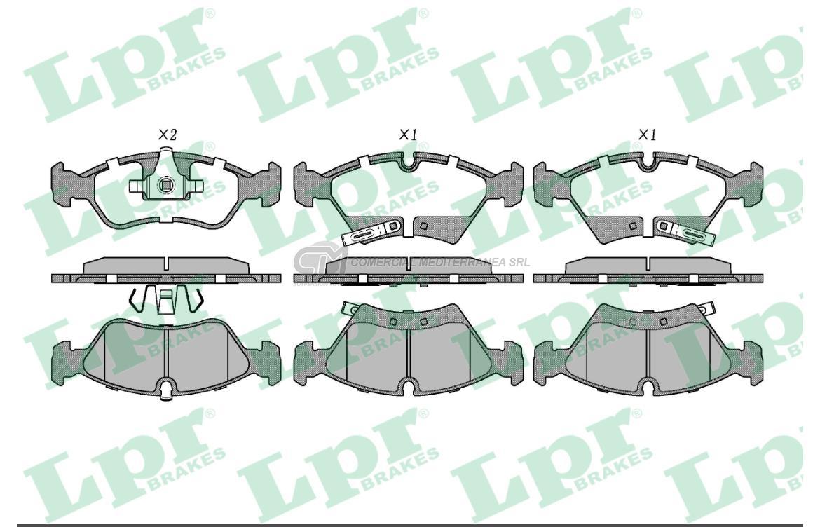PASTILLA DE FRENO LPR CHEV.MERIVA 1.8 8V LINEA NUEVA - ZAFIRA 2.0 8V 10/.. DEL.