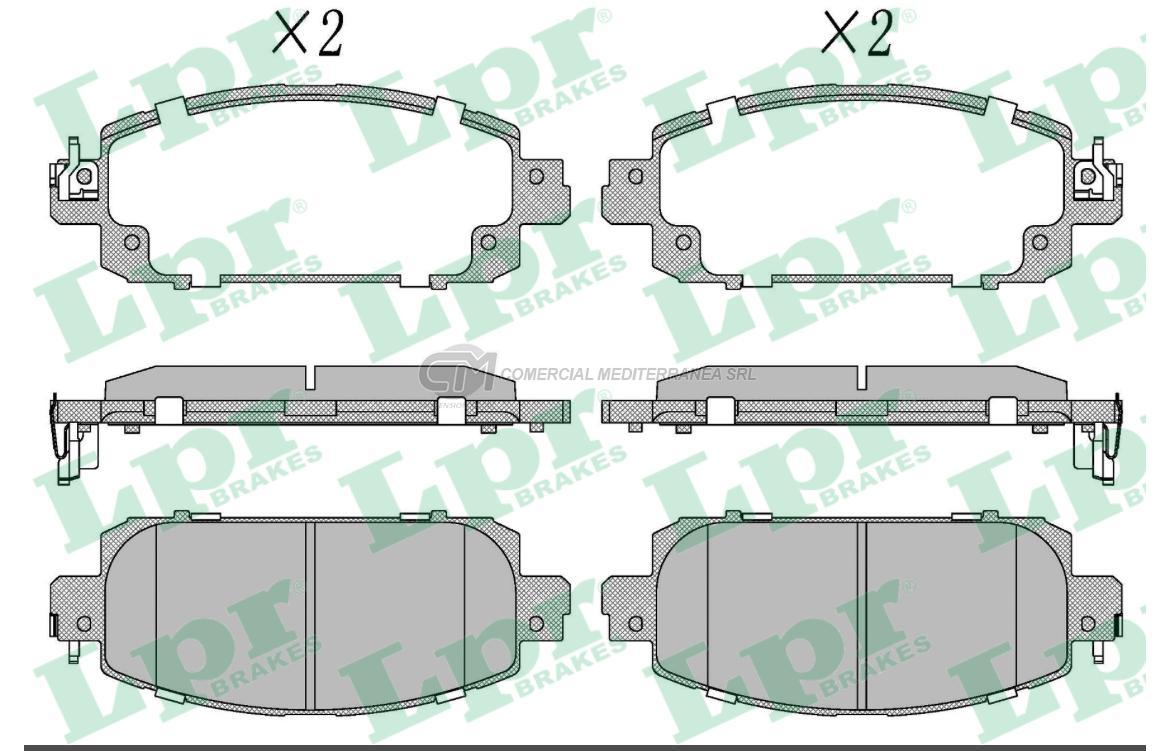 PASTILLA DE FRENO LPR NISSAN SENTRA 2.0 2021/.. DEL.