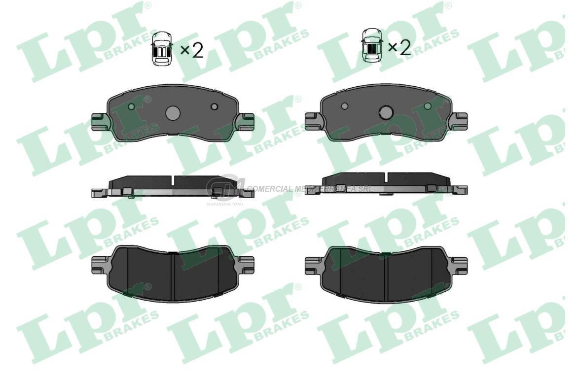 PASTILLA DE FRENO LPR FIAT PULSE 2021/.. DEL.