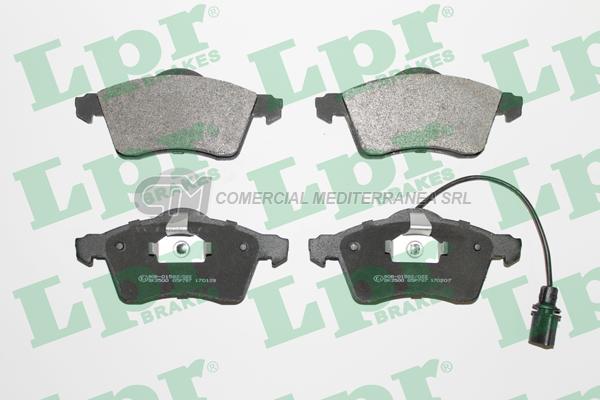 PASTILLA DE FRENO LPR VW TRANSPORTER (T4) ROD.15" (VENTILADOS) DEL.