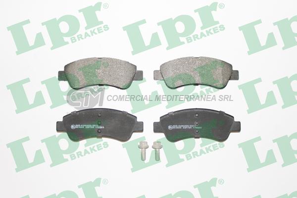 PASTILLA DE FRENO LPR NEW BERLINGO 206 XT C/FRENO A DISCO ATRAS DEL.