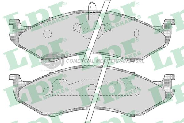 PASTILLA DE FRENO LPR JEEP CHEROKEE/GRAND CHEROKEE/WRANGLER DEL.