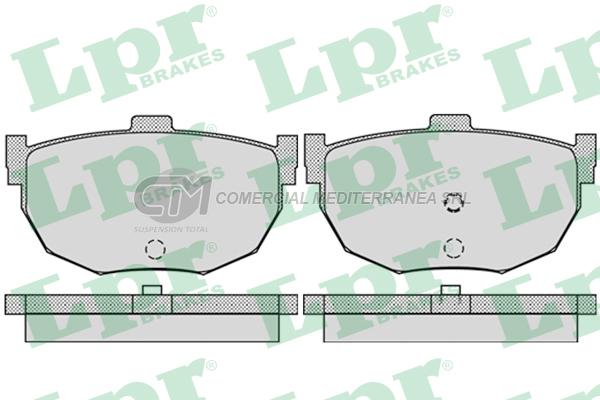 PASTILLA DE FRENO LPR NISSAN MAXIMA  QX 3.0/HYUNDAI ELANTRA 94/.. TRAS.