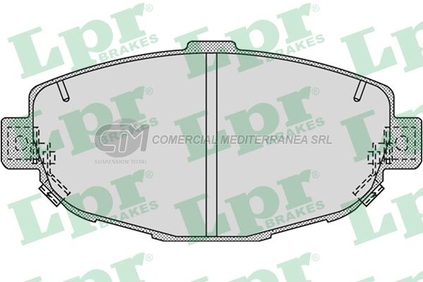 PASTILLA DE FRENO LPR TOYOTA LEXUS SC300-400 91/  DEL.